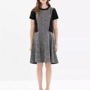 MADEWELL Textured Tribunal Tweed Dress